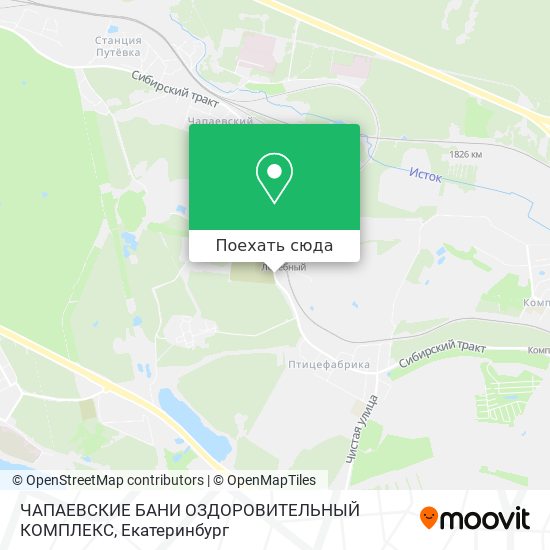 Карта ЧАПАЕВСКИЕ БАНИ ОЗДОРОВИТЕЛЬНЫЙ КОМПЛЕКС