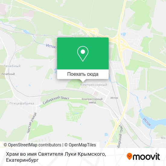Карта Храм во имя Святителя Луки Крымского