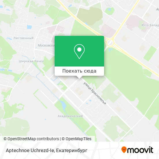 Карта Aptechnoe Uchrezd-Ie