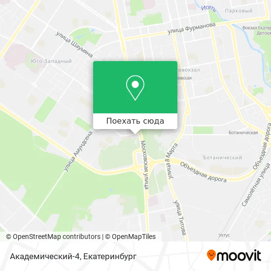 Карта Академический-4
