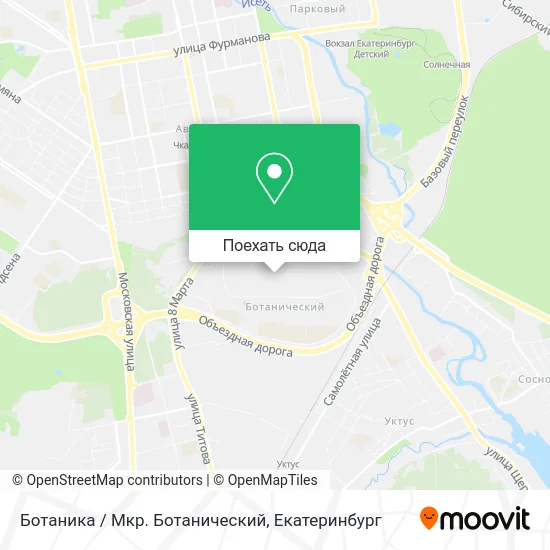 Карта Ботаника / Мкр. Ботанический