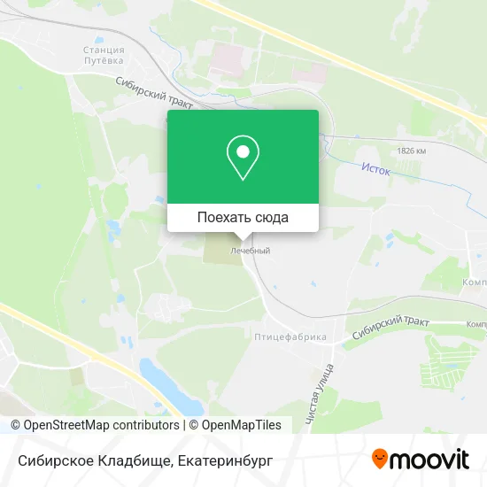 Карта Сибирское Кладбище