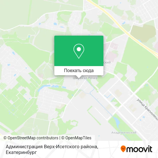 Карта Администрация Верх-Исетского района