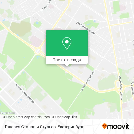 Карта Галерея Столов и Стульев