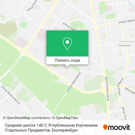 Карта Средняя школа 140 С Углубленным Изучением Отдельных Предметов