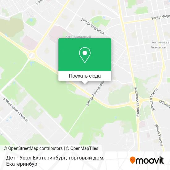 Карта Дст - Урал Екатеринбург, торговый дом