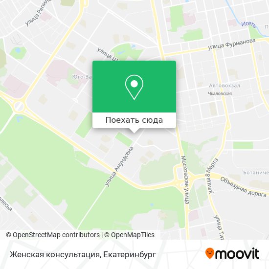 Карта Женская консультация