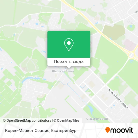 Карта Корея-Маркет Сервис
