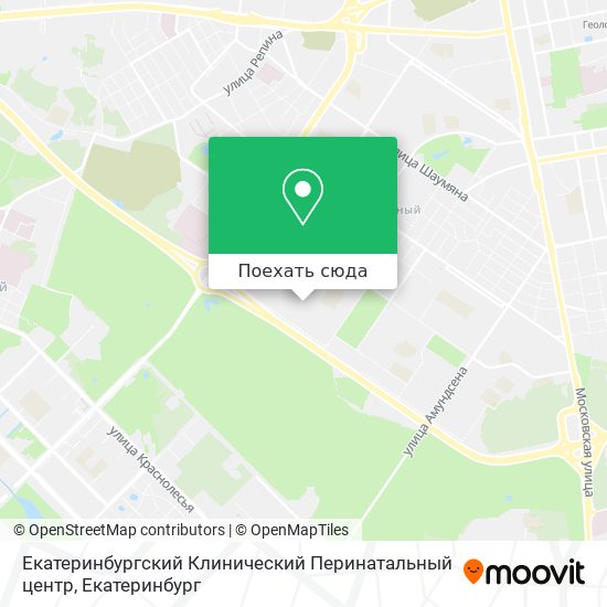 Карта Екатеринбургский Клинический Перинатальный центр