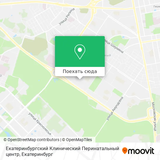Карта Екатеринбургский Клинический Перинатальный центр