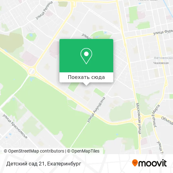 Карта Детский сад 21