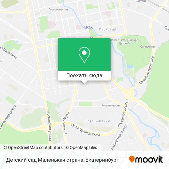 Карта Детский сад Маленькая страна