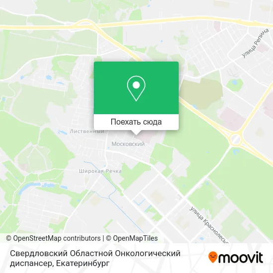 Карта Свердловский Областной Онкологический диспансер