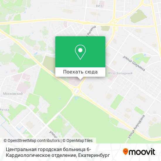 Карта Центральная городская больница 6-Кардиологическое отделение