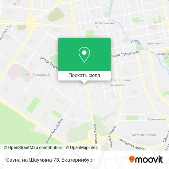 Карта Сауна на Шаумяна 73
