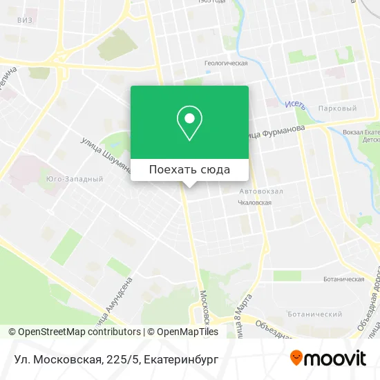 Карта Ул. Московская, 225/5