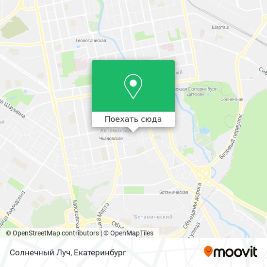 Карта Солнечный Луч