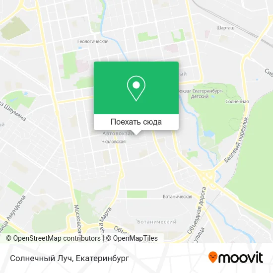Карта Солнечный Луч