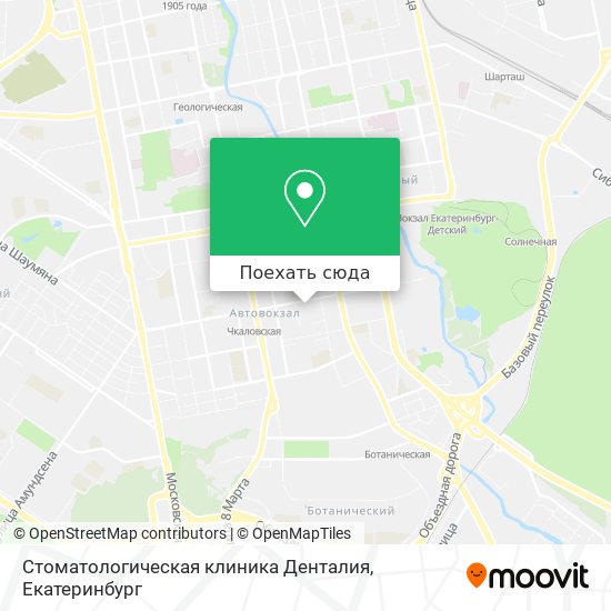 Карта Стоматологическая клиника Денталия