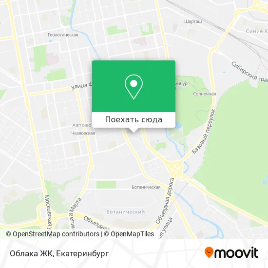 Карта Облака ЖК