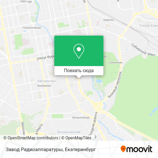 Карта Завод Радиоаппаратуры