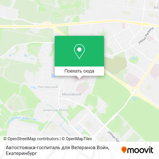 Карта Автостоянка-госпиталь для Ветеранов Войн