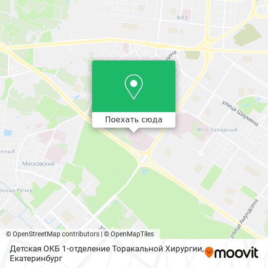 Карта Детская ОКБ 1-отделение Торакальной Хирургии