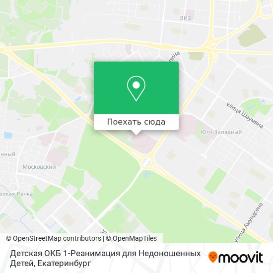 Карта Детская ОКБ 1-Реанимация для Недоношенных Детей