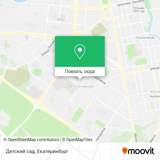 Карта Детский сад
