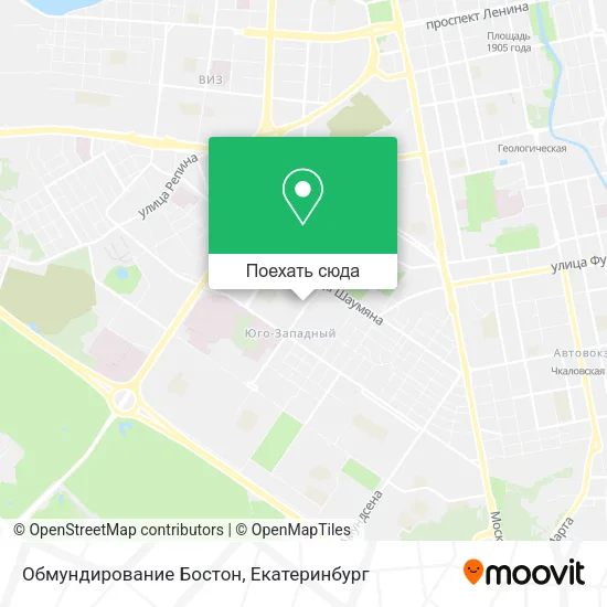 Карта Обмундирование Бостон