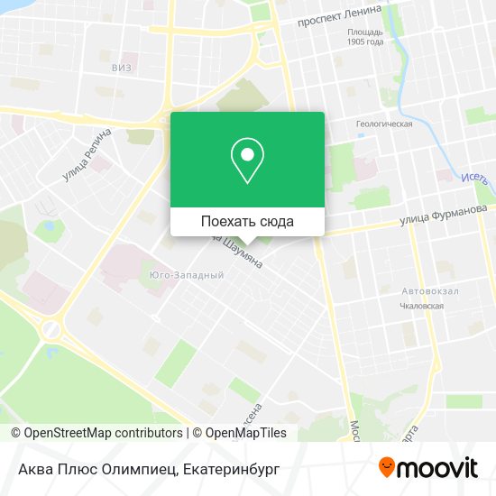 Карта Аква Плюс Олимпиец