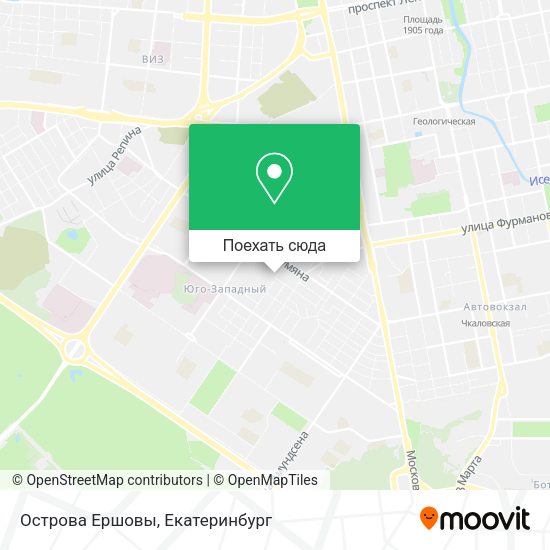 Карта Острова Ершовы