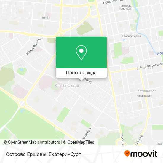 Карта Острова Ершовы