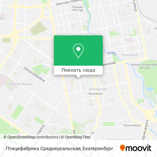 Карта Птицефабрика Среднеуральская