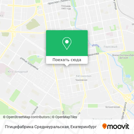 Карта Птицефабрика Среднеуральская