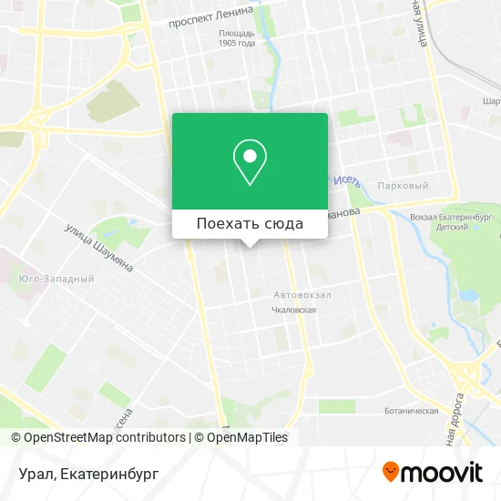 Карта Урал
