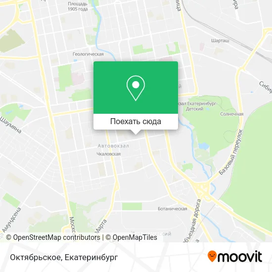 Карта Октябрьское