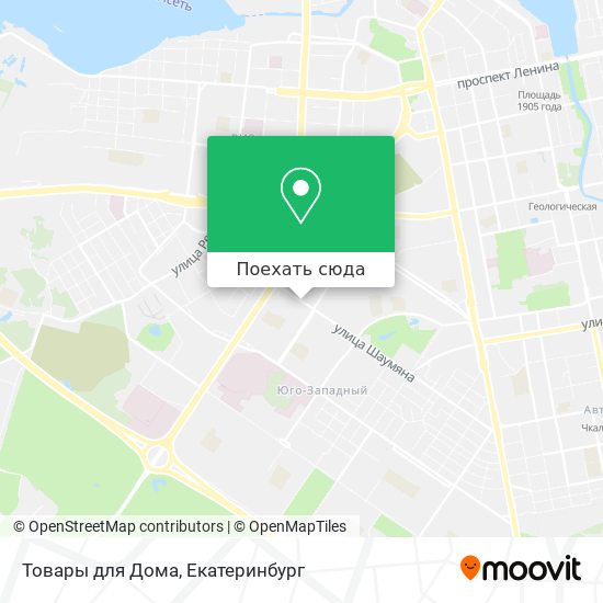 Карта Товары для Дома