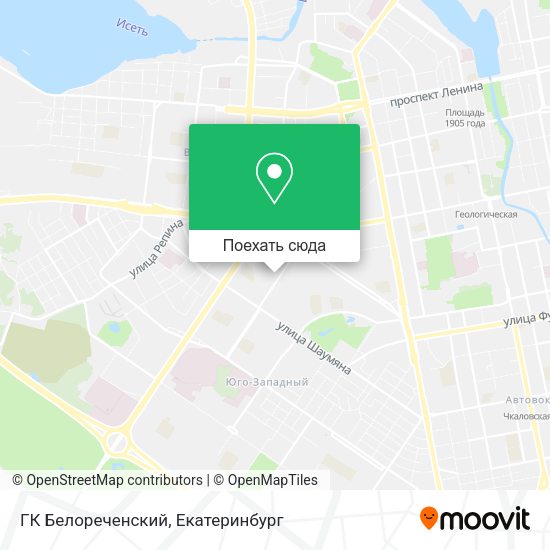 Карта ГК Белореченский