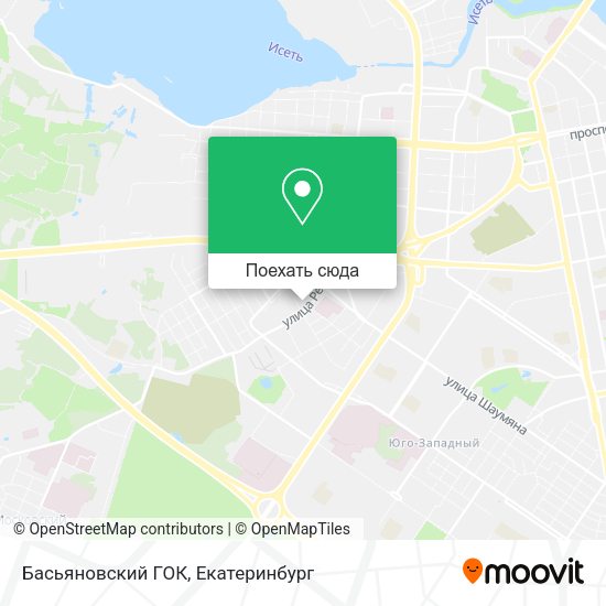 Карта Басьяновский ГОК
