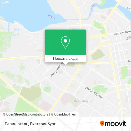 Карта Репин отель