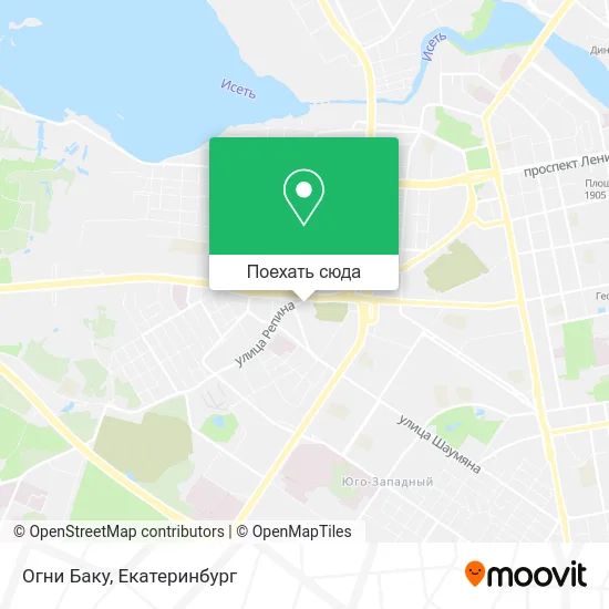 Карта Огни Баку