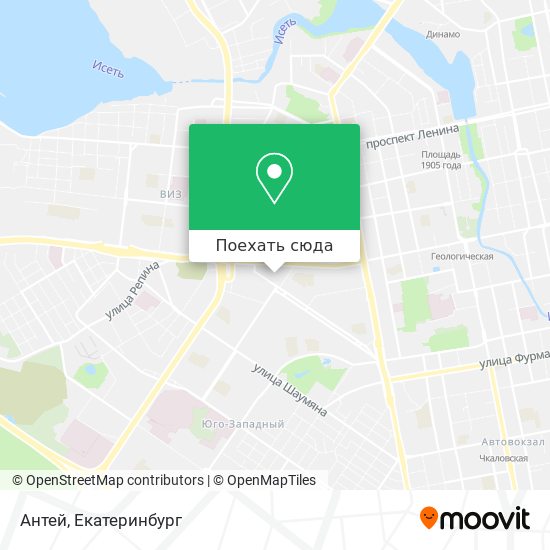 Карта Антей
