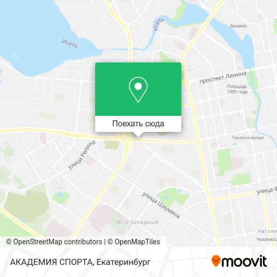 Карта АКАДЕМИЯ СПОРТА