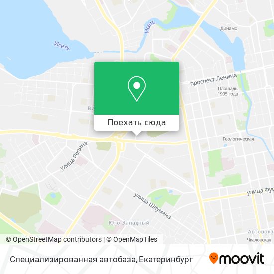 Карта Специализированная автобаза
