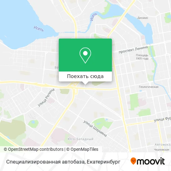 Карта Специализированная автобаза