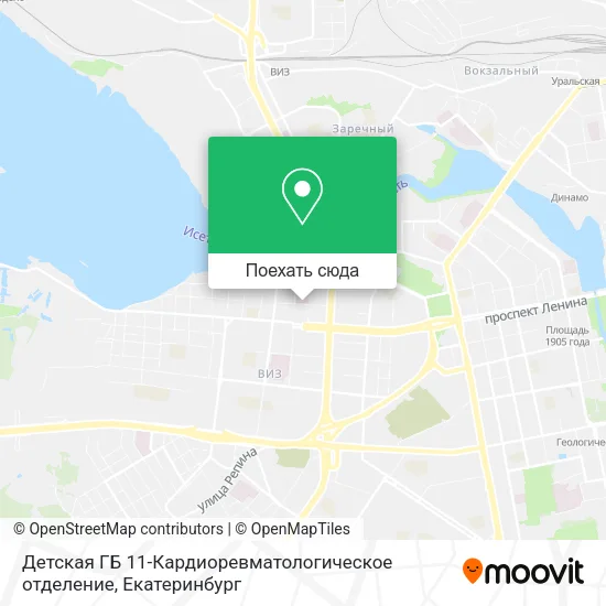 Карта Детская ГБ 11-Кардиоревматологическое отделение