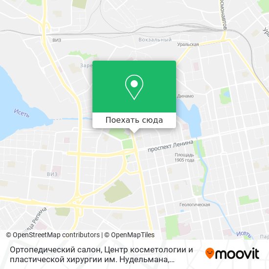 Карта Ортопедический салон, Центр косметологии и пластической хирургии им. Нудельмана