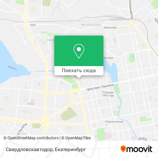 Карта Свердловскавтодор