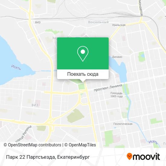 Карта Парк 22 Партсъезда